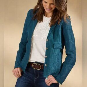 Teresa Lace Linen Jacket - S NWT